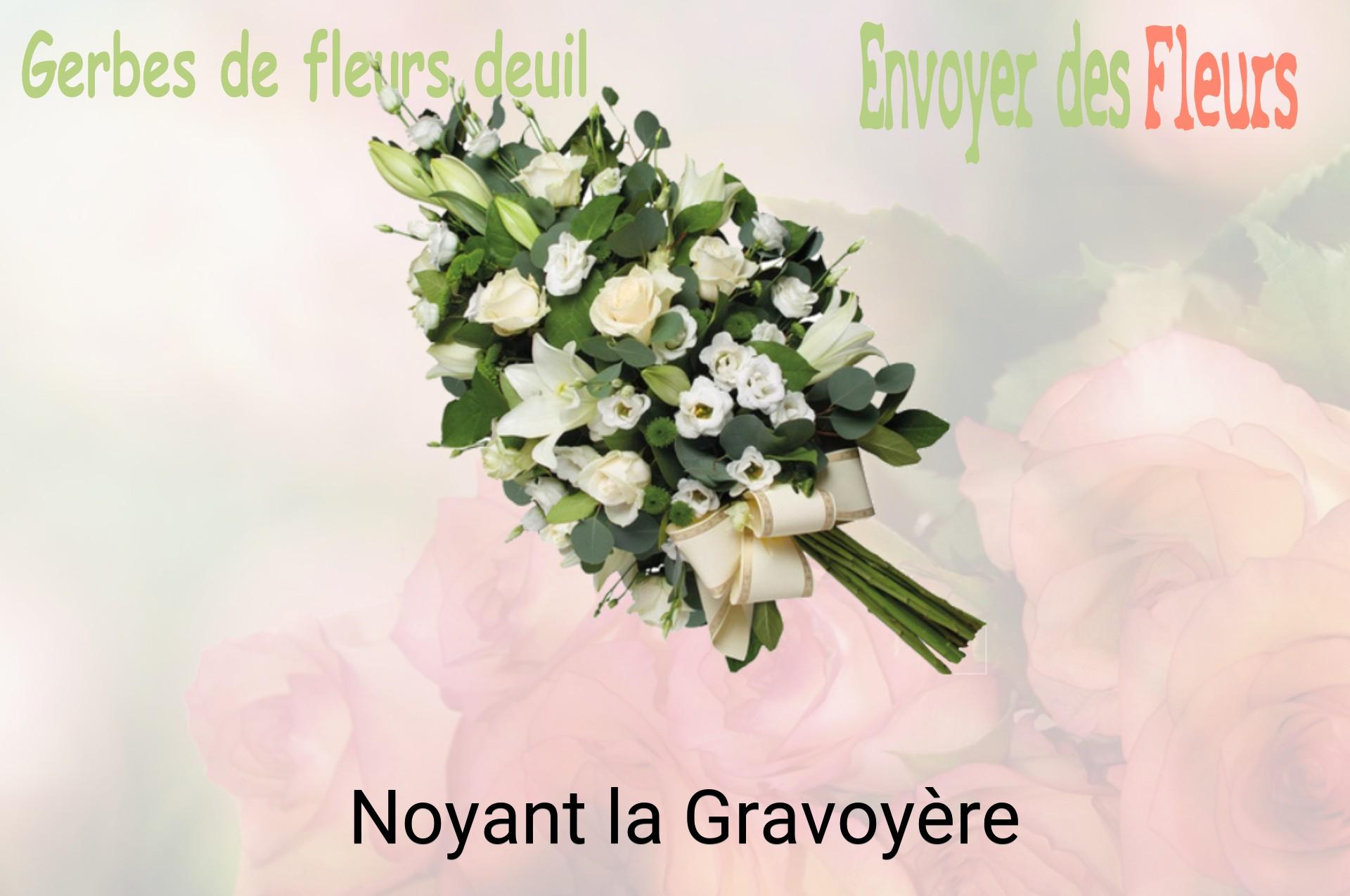 Gerbe de fleurs de deuil livrée à Noyant-la-Gravoyère